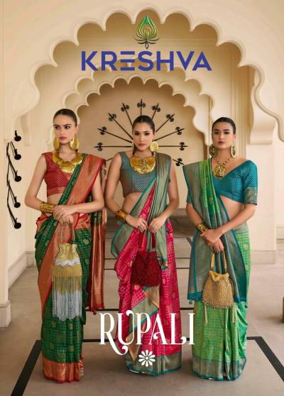 RUPALI BY KRESHVA DESIGNER BANARASI SILK SAREE WHOLESALER IN INDIA